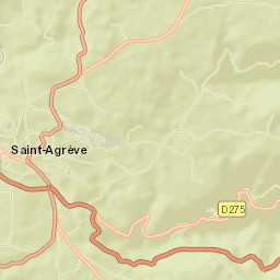 Saint-Agrève Street Map