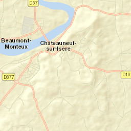 Châteauneuf-sur-Isère Street Map