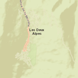 Les Deux Alpes Street Map