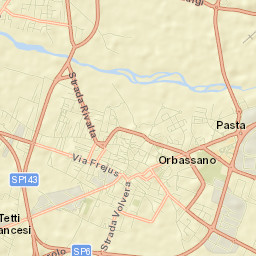 Orbassano Street Map