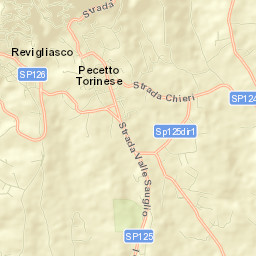 Pecetto Street Map