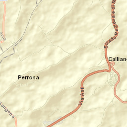 Calliano Street Map