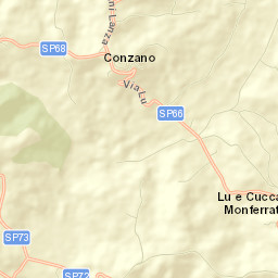 Conzano Street Map