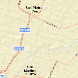 San Pietro in Cerro Street Map