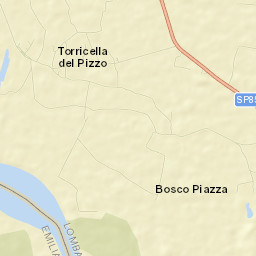 Torricella del Pizzo Street Map