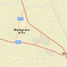 Martignana di Po Street Map
