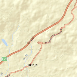 Brinje Street Map