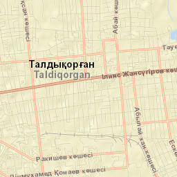 Taldykorgan Street Map