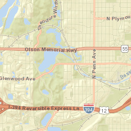 3108-3324 Glenwood Avenue Minneapolis MN Street Map