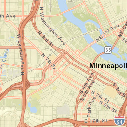 Minneapolis Street Map