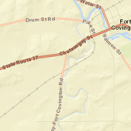 Fort Covington Hamlet Street Map
