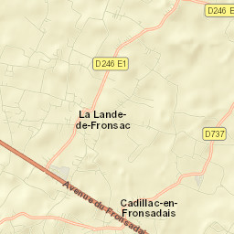 La Lande-de-Fronsac Street Map