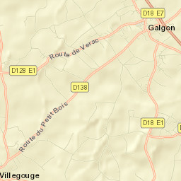 Villegouge Street Map