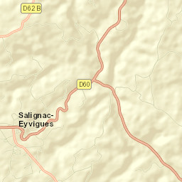 Salignac-Eyvigues Street Map