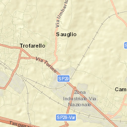 Trofarello Street Map