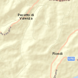 Pecetto di Valenza Street Map