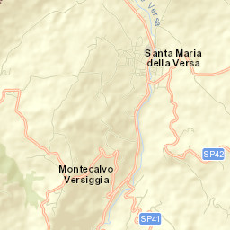 Montecalvo Versiggia Street Map