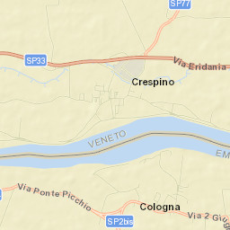 Crespino Street Map