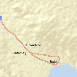 Baška Street Map