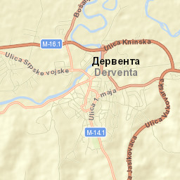 Derventa Street Map