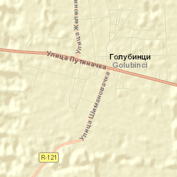 Golubinci Street Map