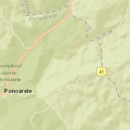 Ponoarele Street Map