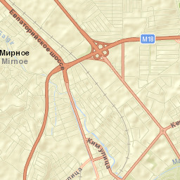 Mirnoye Street Map