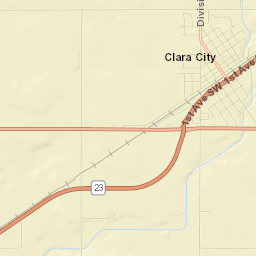Clara City Street Map
