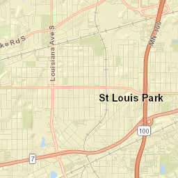 Saint Louis Park Street Map