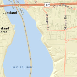 Lakeland Street Map