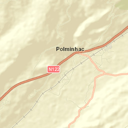 Polminhac Street Map