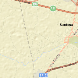 Santena Street Map