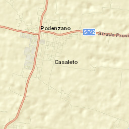 Podenzano Street Map