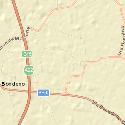 Bondeno Street Map