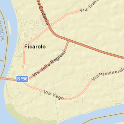Ficarolo Street Map