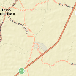 Fiesso Umbertiano Street Map