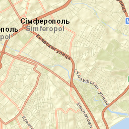 Gorodskoy okrug Simferopol Street Map