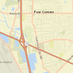 Four Corners Street Map