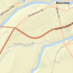 Massena Street Map