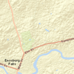 Enosburg Falls Street Map