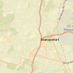 Blanquefort Street Map