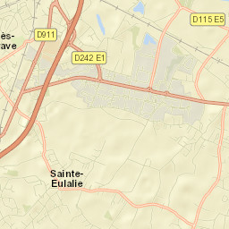 Sainte-Eulalie Street Map