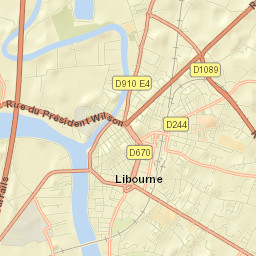 Libourne Street Map