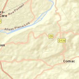 Biars-sur-Cère Street Map