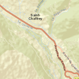 Saint-Chaffrey Street Map