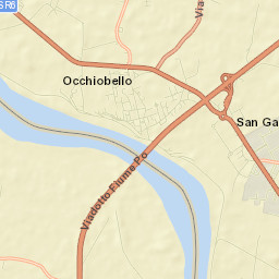 Occhiobello Street Map