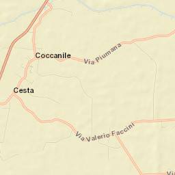 Coccanile-Cesta Street Map