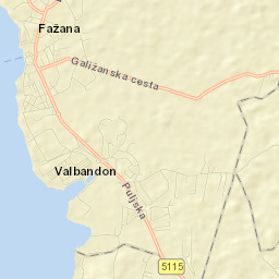 Fažana-Fasana Street Map