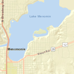 Menomonie Street Map
