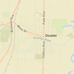 Oconto Street Map